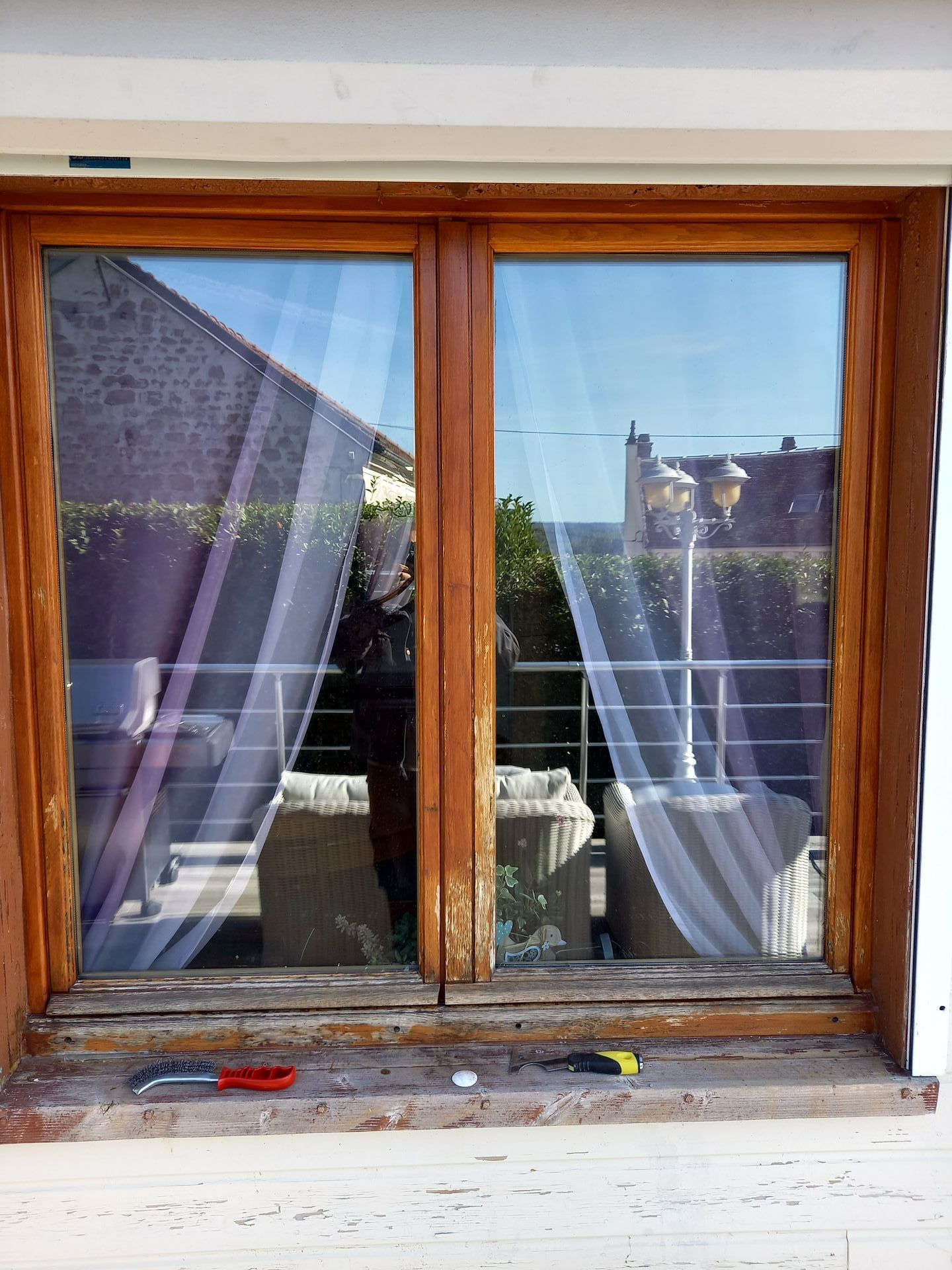 Peinture de volets - avant