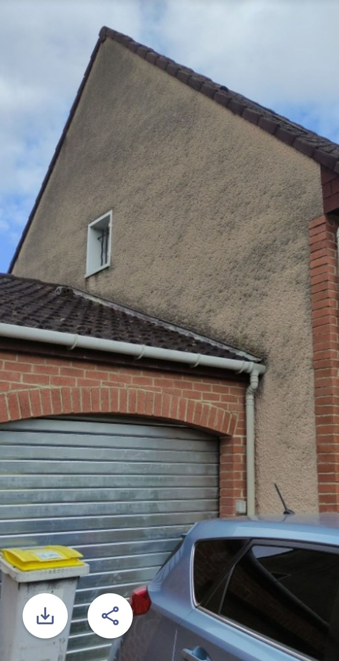 Nettoyage d'une façade - avant