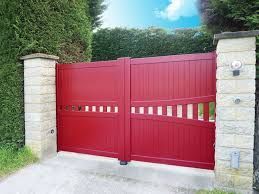 Portail double rouge