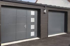 Portes de garage grises