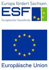 Logos des ESF und der EU