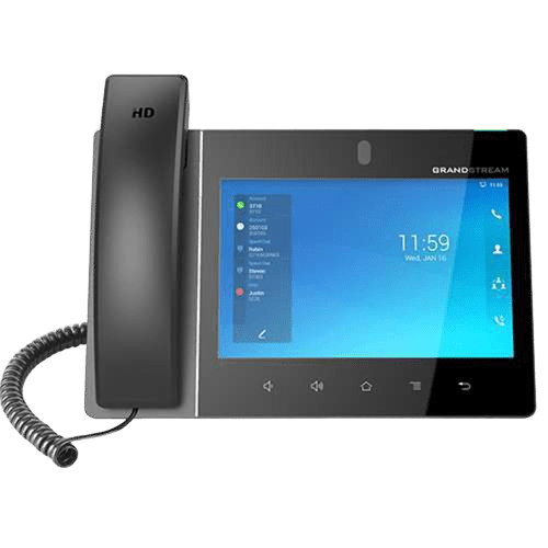 Un teléfono con una pantalla adjunta