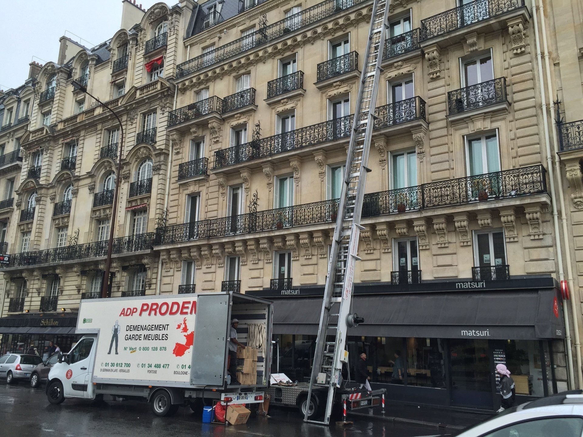 déménagement en cours à Saint-Germain-en-Laye