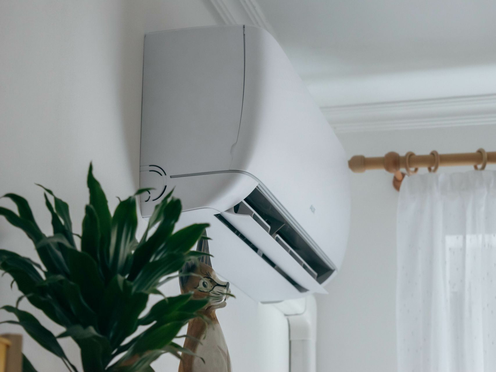 Climatisation console dans une maison