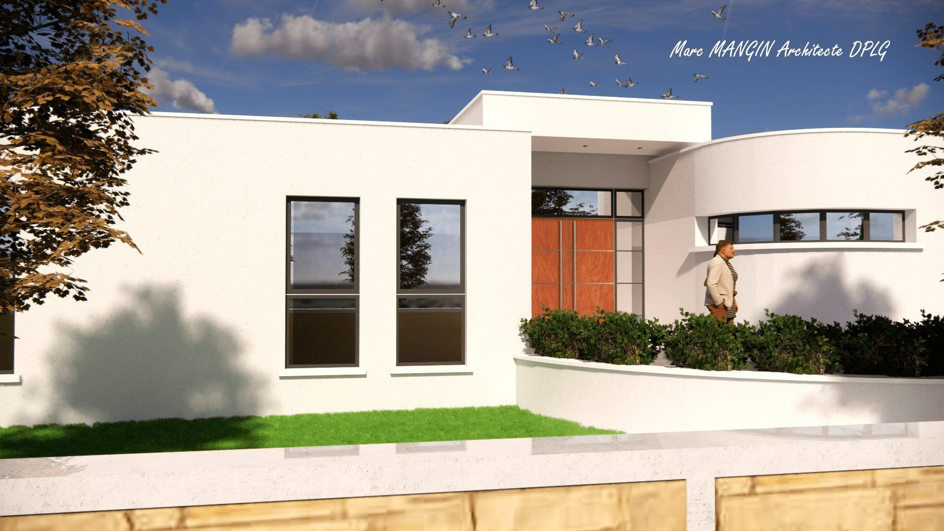 Maison avec un jardin