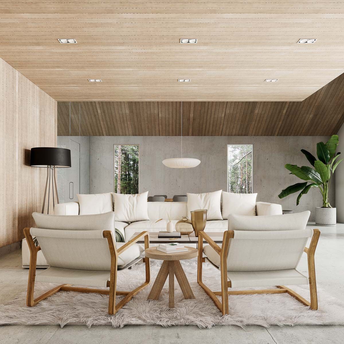 ein Wohnzimmer mit Couch , Stühlen und Tisch - Bodenbeläge von Koke Raumausstattung - Tobias Liebrand - vor Ort in Senden und Lüdinghausen