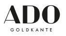 ein schwarz-weißes Logo für ado goldkante auf weißem Hintergrund - Partner und Hersteller von Koke Raumausstattung - Tobias Liebrand - vor Ort in Senden und Lüdinghausen