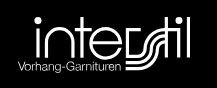 das logo für interstil vorhang-garnituren ist weiß auf schwarzem hintergrund - Partner und Hersteller von Koke Raumausstattung - Tobias Liebrand - vor Ort in Senden und Lüdinghausen