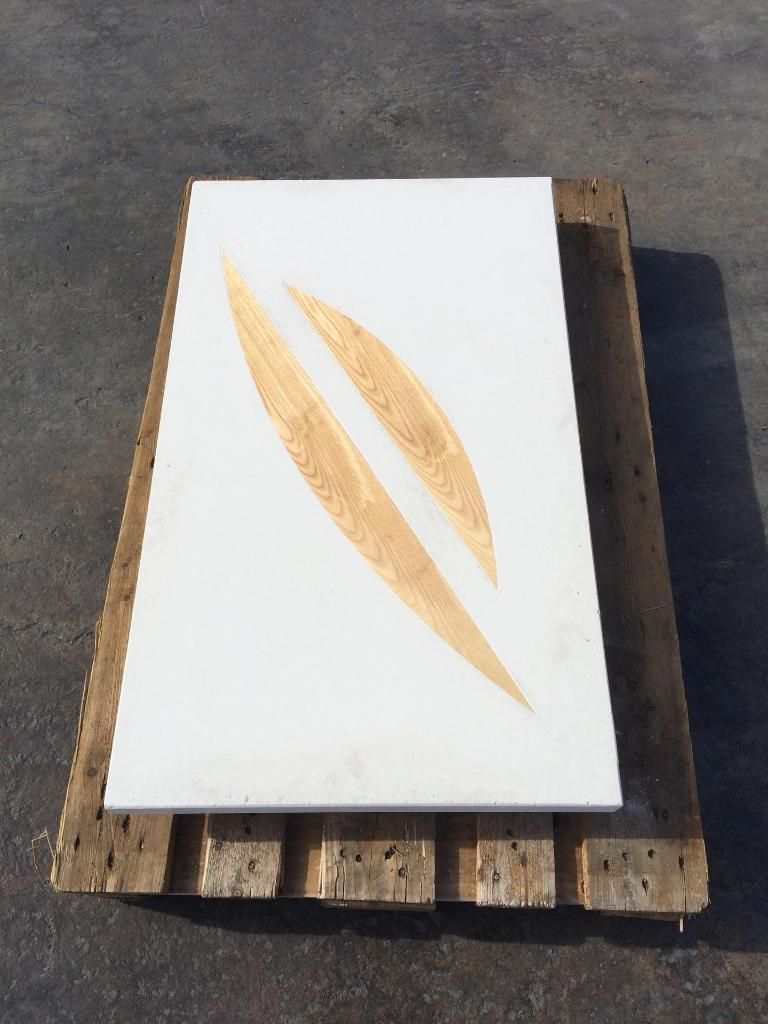 Élément en béton sur une palette