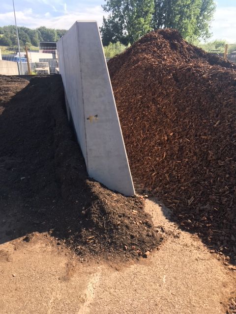 Mur de séparation en béton