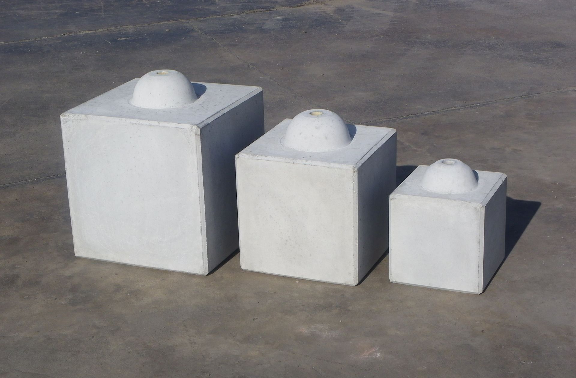 Bloc de béton légos blancs de différente taille