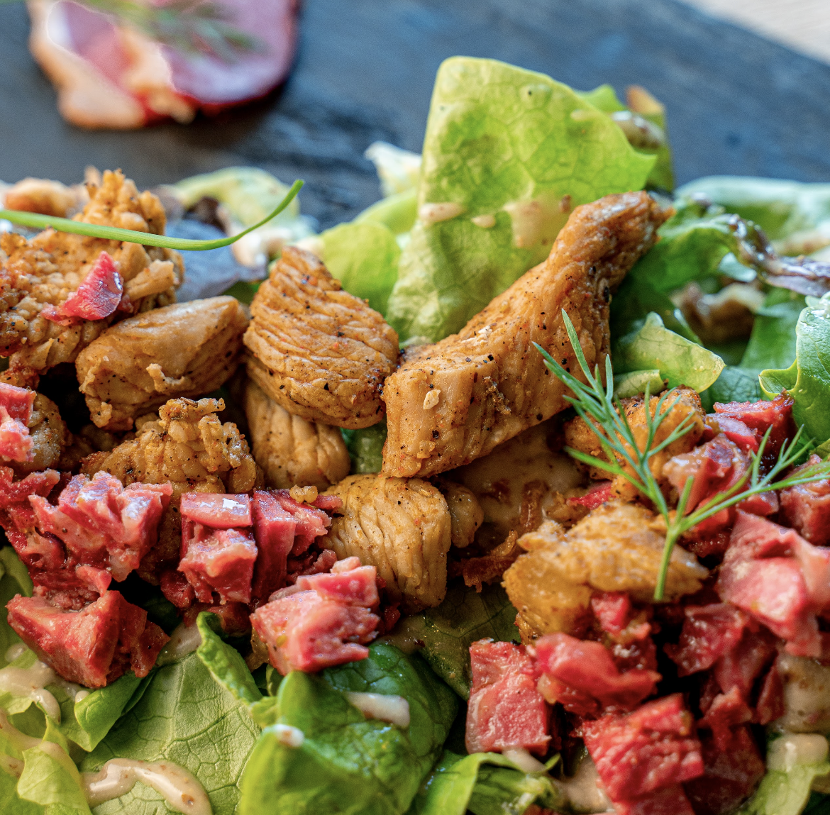 Salade de gésiers et de poulet