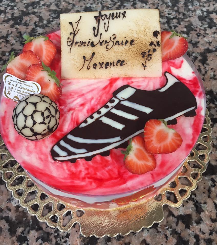 Gâteau d'anniversaire thème football