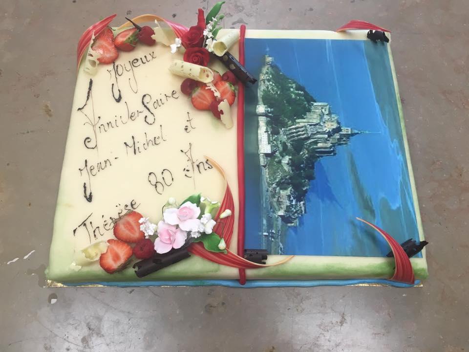 Gâteau d'anniversaire thème Mont St Michel