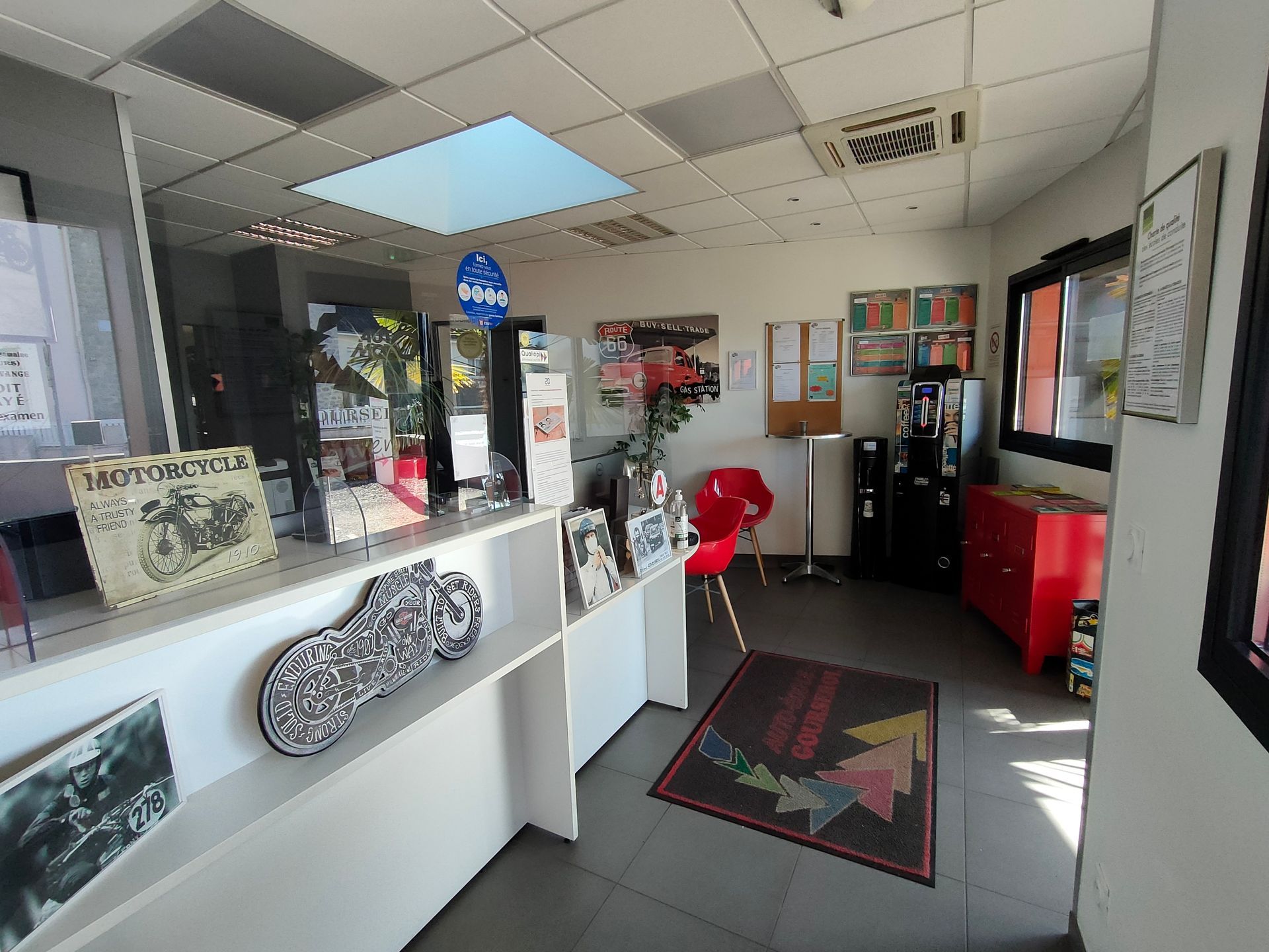 Accueil de l'auto-école