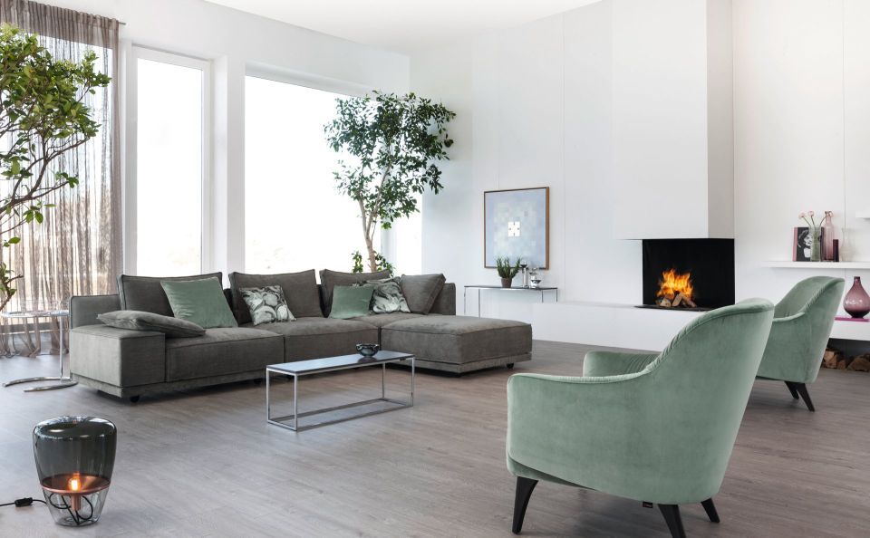 stilvolle einrichtung mit polstern