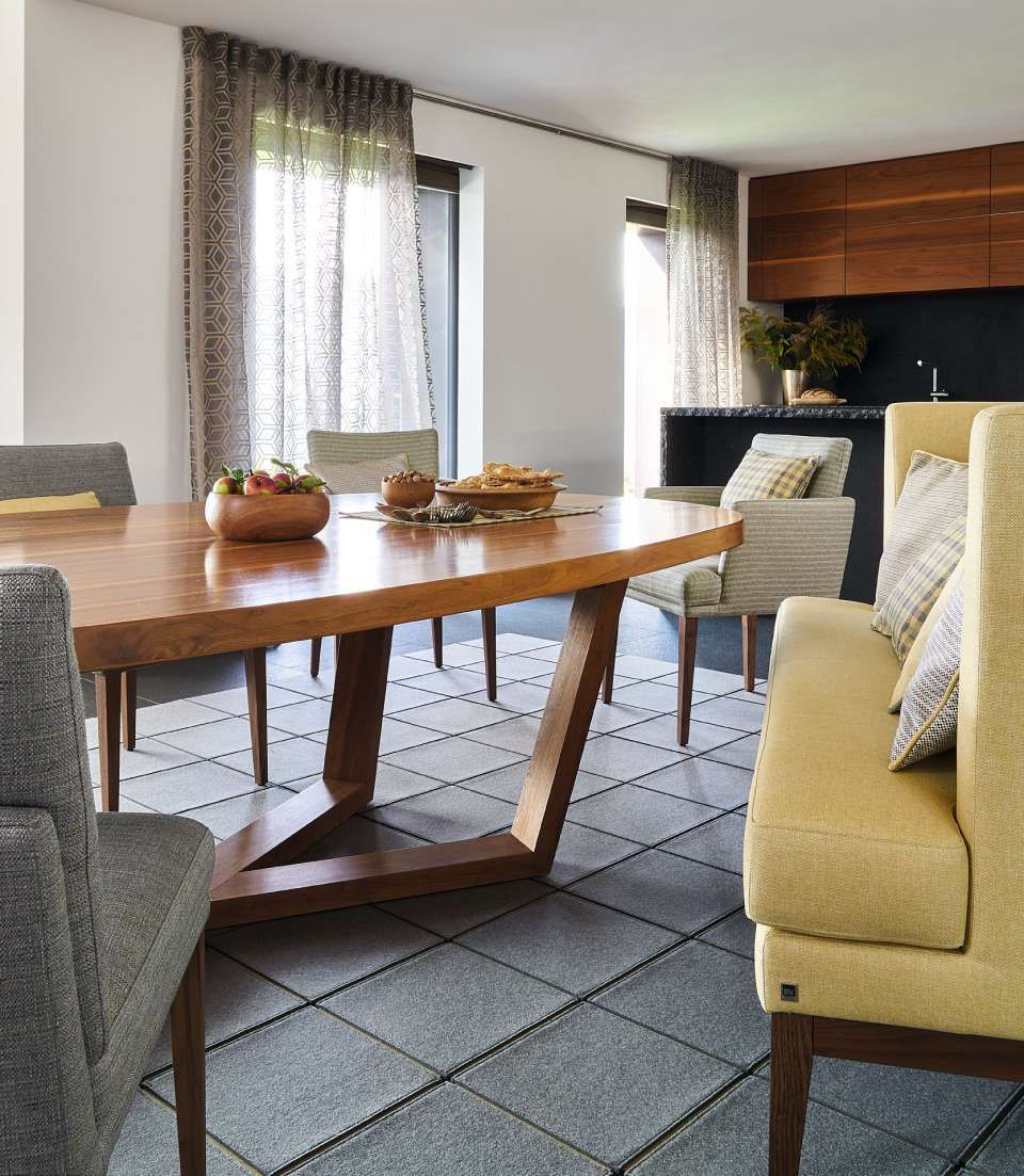 stilvolle einrichtung mit polstern