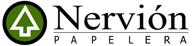 Un logotipo para una empresa llamada nervion papelera.