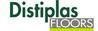 Se muestra un logotipo de pisos distiplas sobre un fondo blanco.