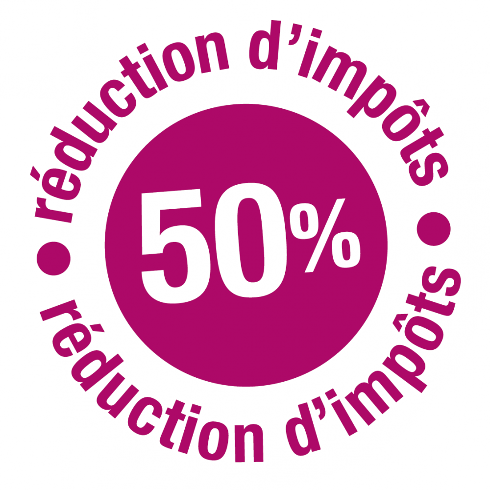 Réduction d'impôts de 50 %.
