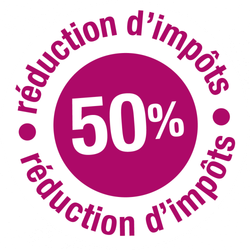 Réduction d'impôts de 50 %.
