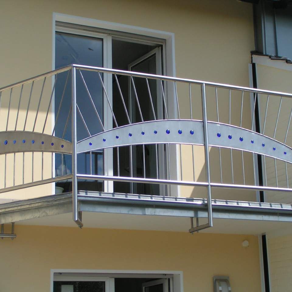 Treppengeländer an der Außenfassade