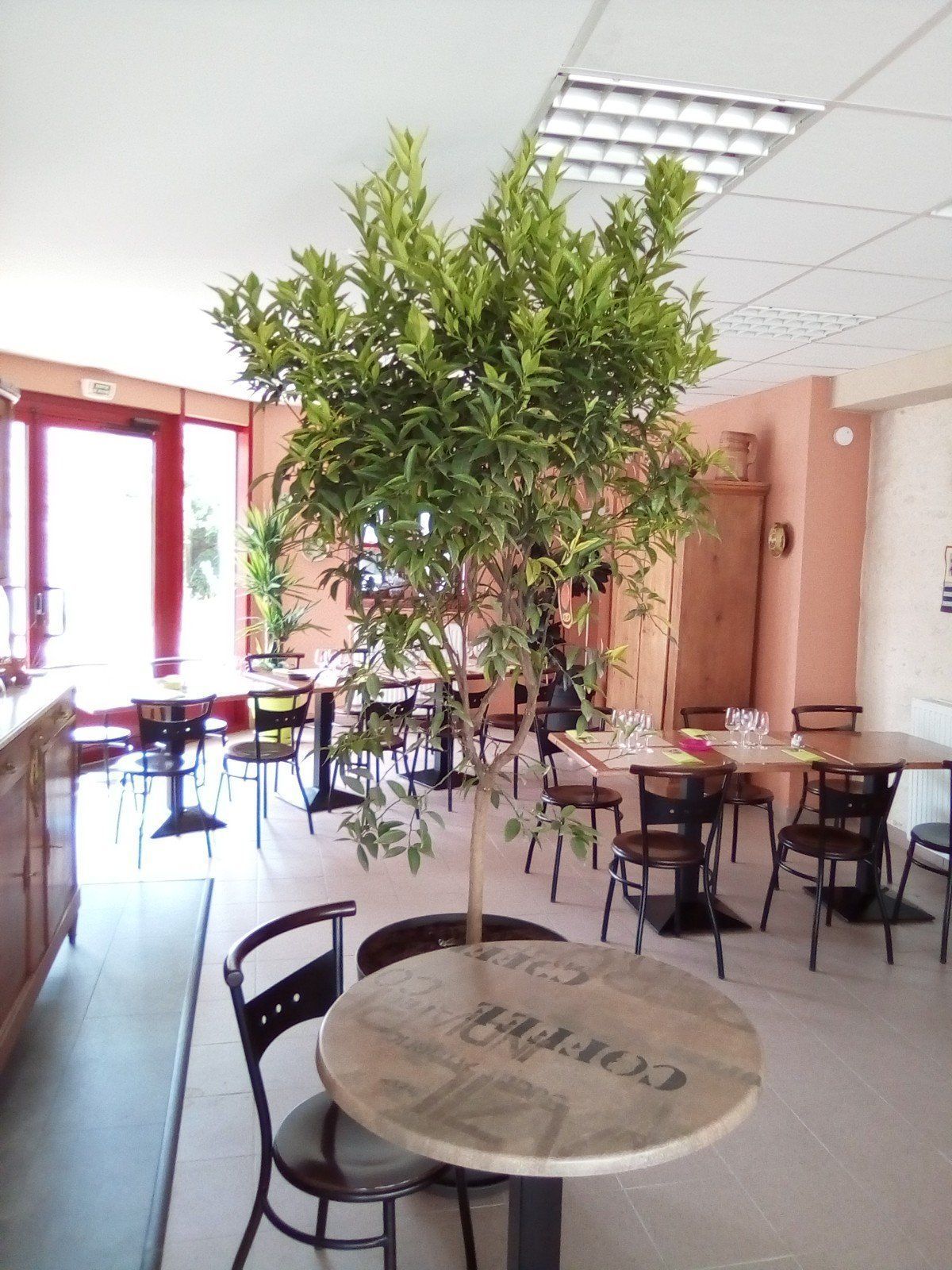 L'intérieur du restaurant