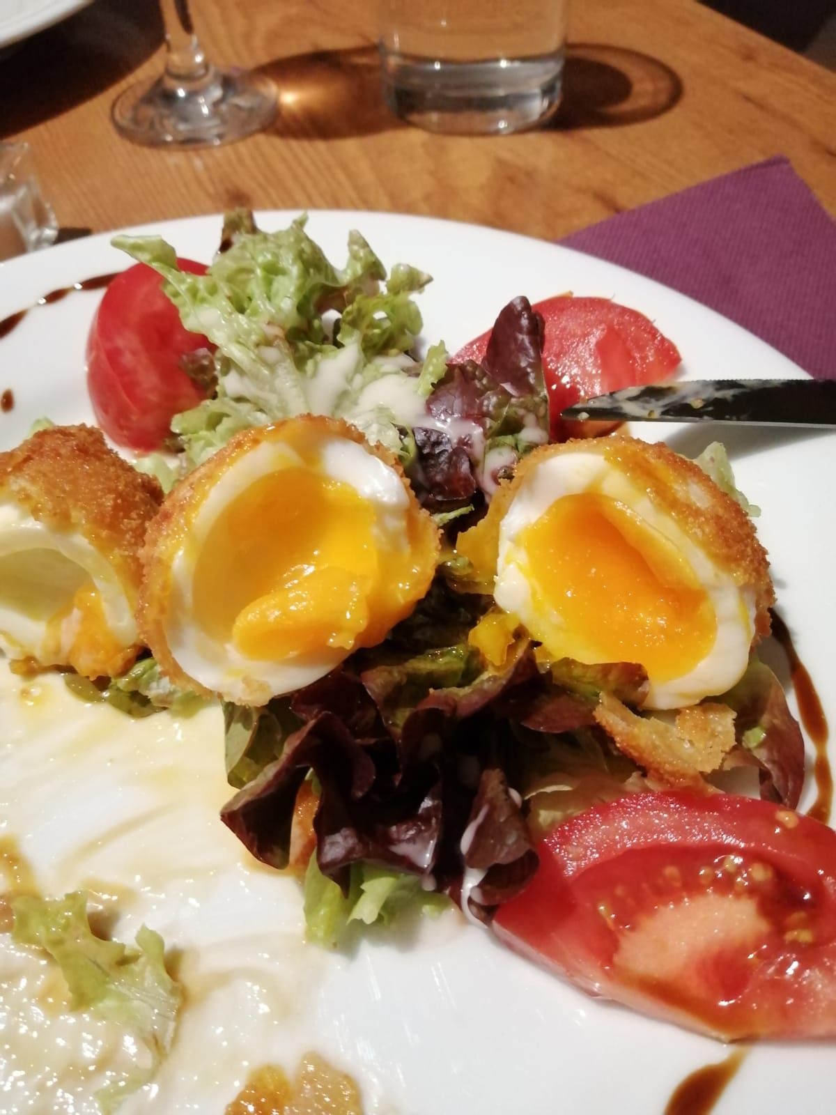 Œufs mollets avec de la panure