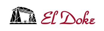 Un logotipo para El Doke con un puente al fondo.
