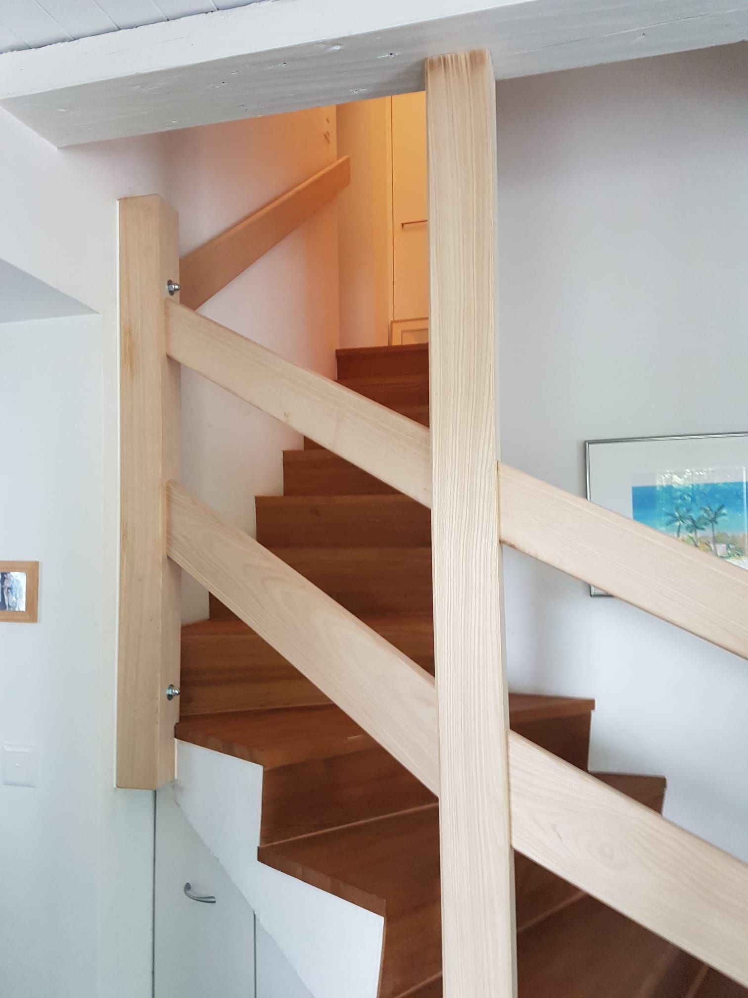 Ringhiera scala legno - Falegnameria Brioschi - Costruzioni in legno Lugano