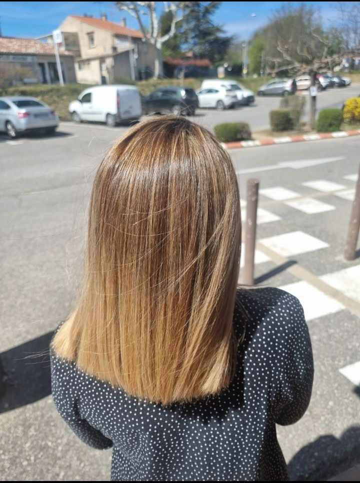 Photo cheveux après le soin