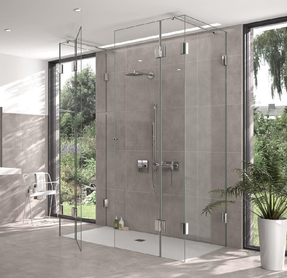 Glasdusche in Sondermaß