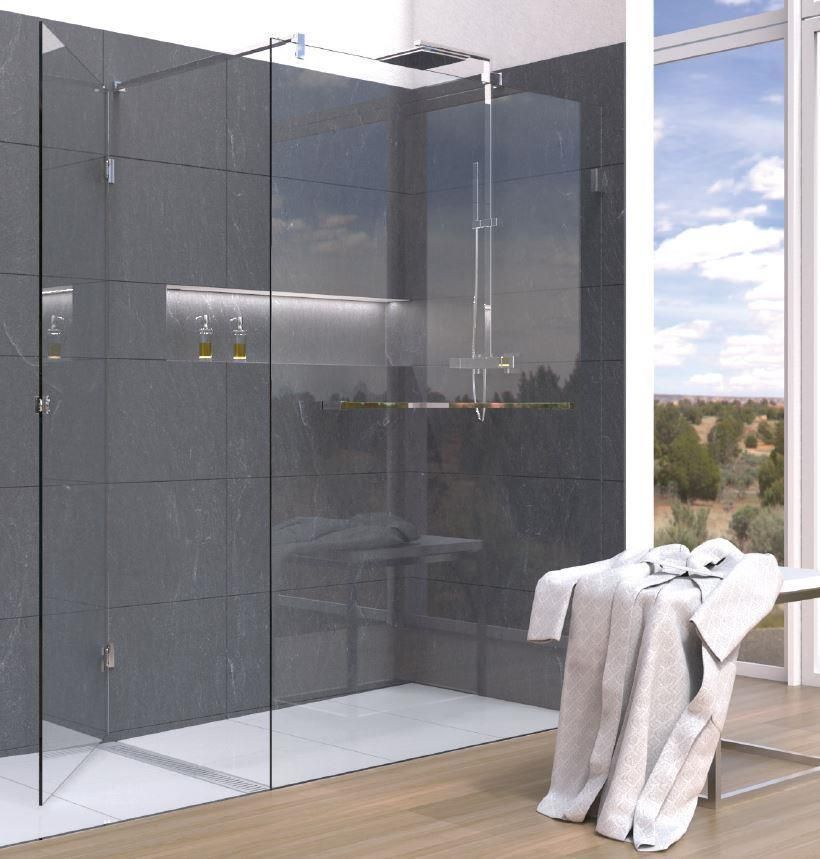 Glasdusche in Sondermaß