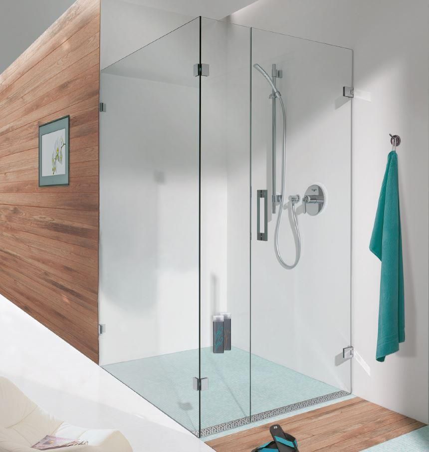 Rahmenlose Glasdusche