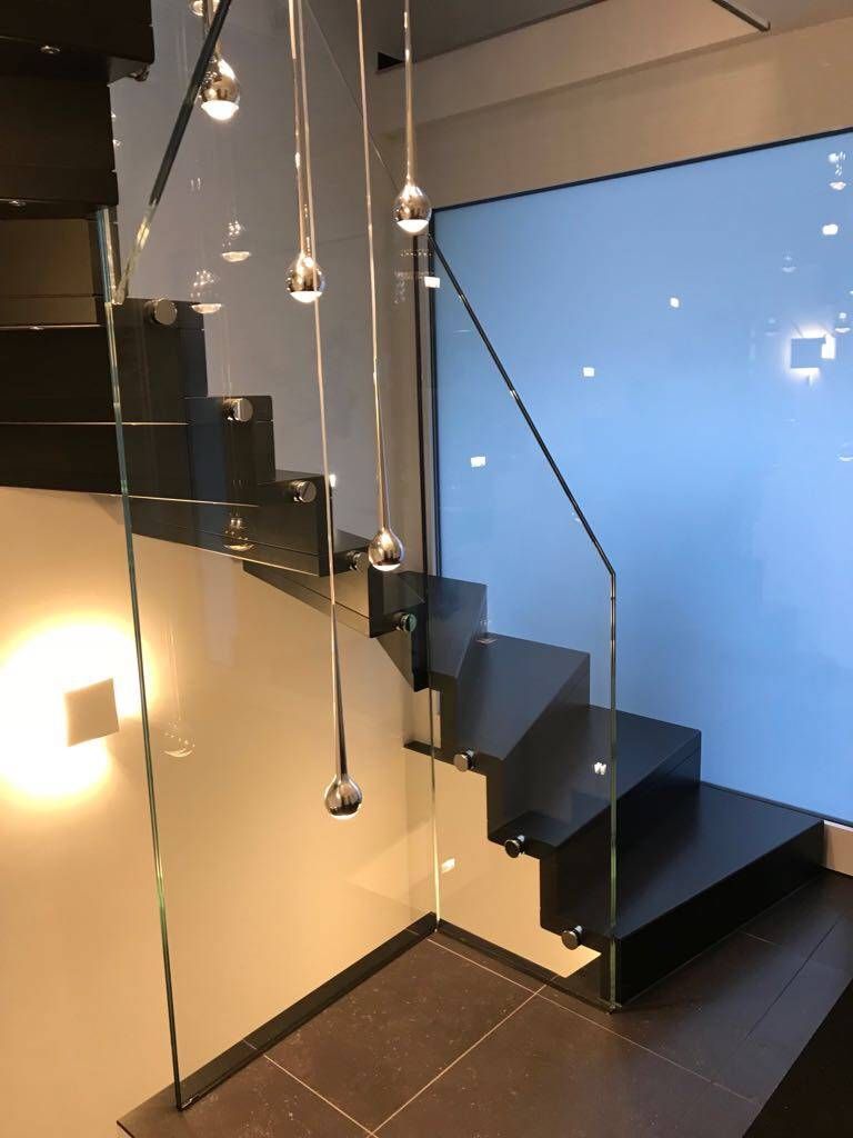 Treppengeländer aus Glas