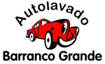 Logotipo de Autolavado Barranco Grande con un coche rojo de dibujos animados