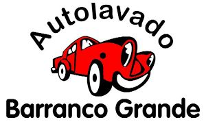 Logotipo de Autolavado Barranco Grande con un coche rojo de dibujos animados