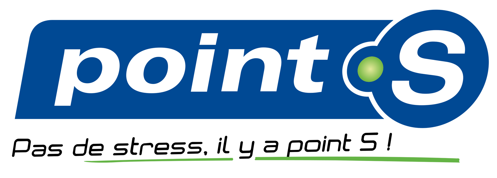 Logo Point S : Pas de stress, il y a Point S