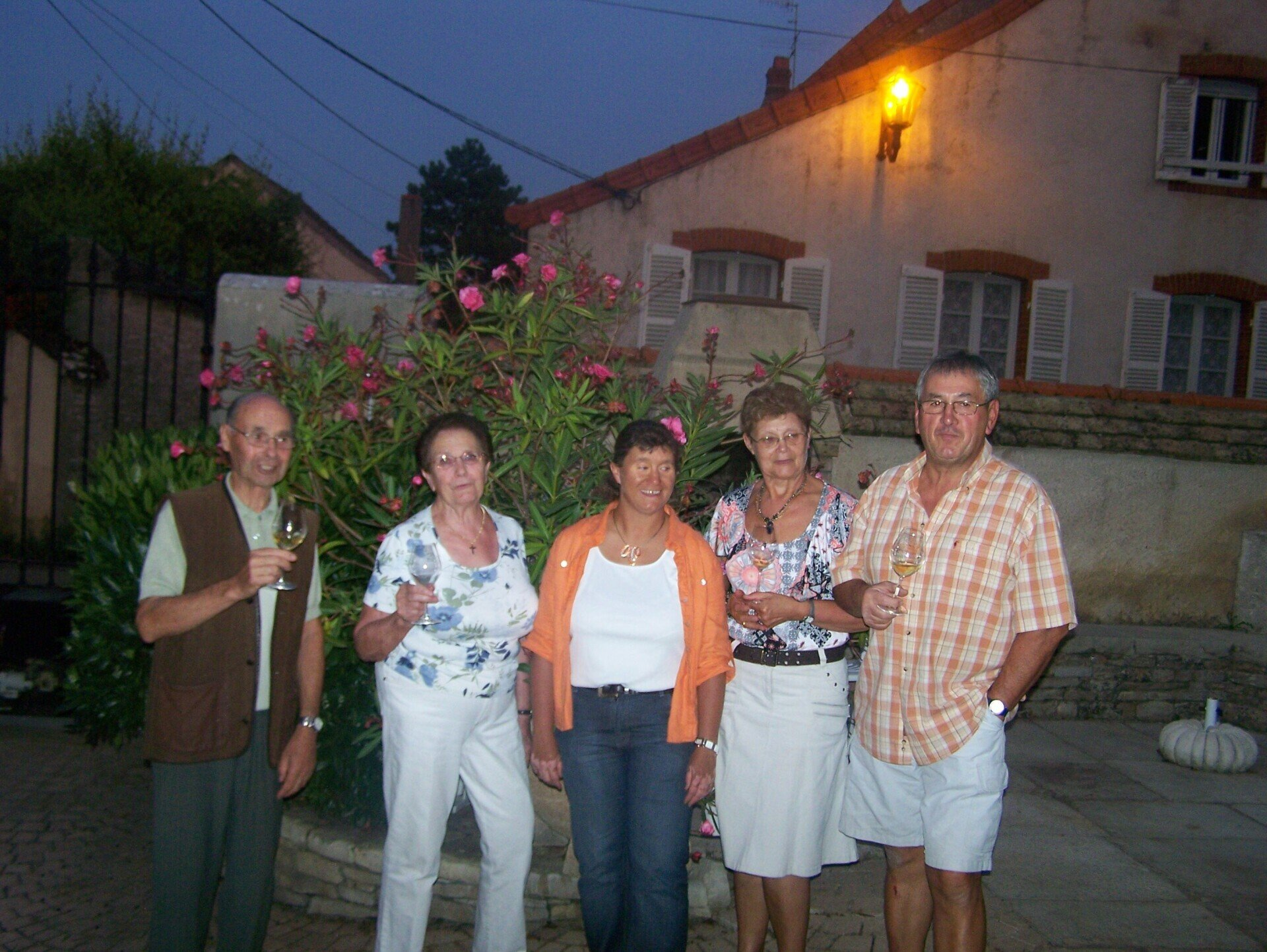 Sabine Mollard avec ses parents et grands-parents