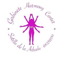 Un logotipo morado para el Gabinete Harmony Center.