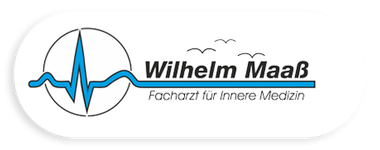 Das Logo von Wilhelm Maab zeigt einen Herzschlag in einem Kreis.