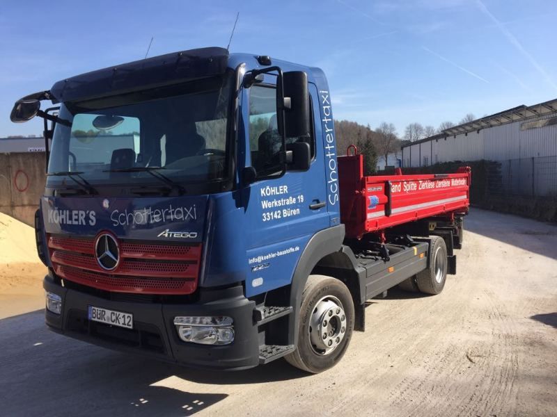 Das Schottertaxi – LKW mit kleinerer Ladefläche