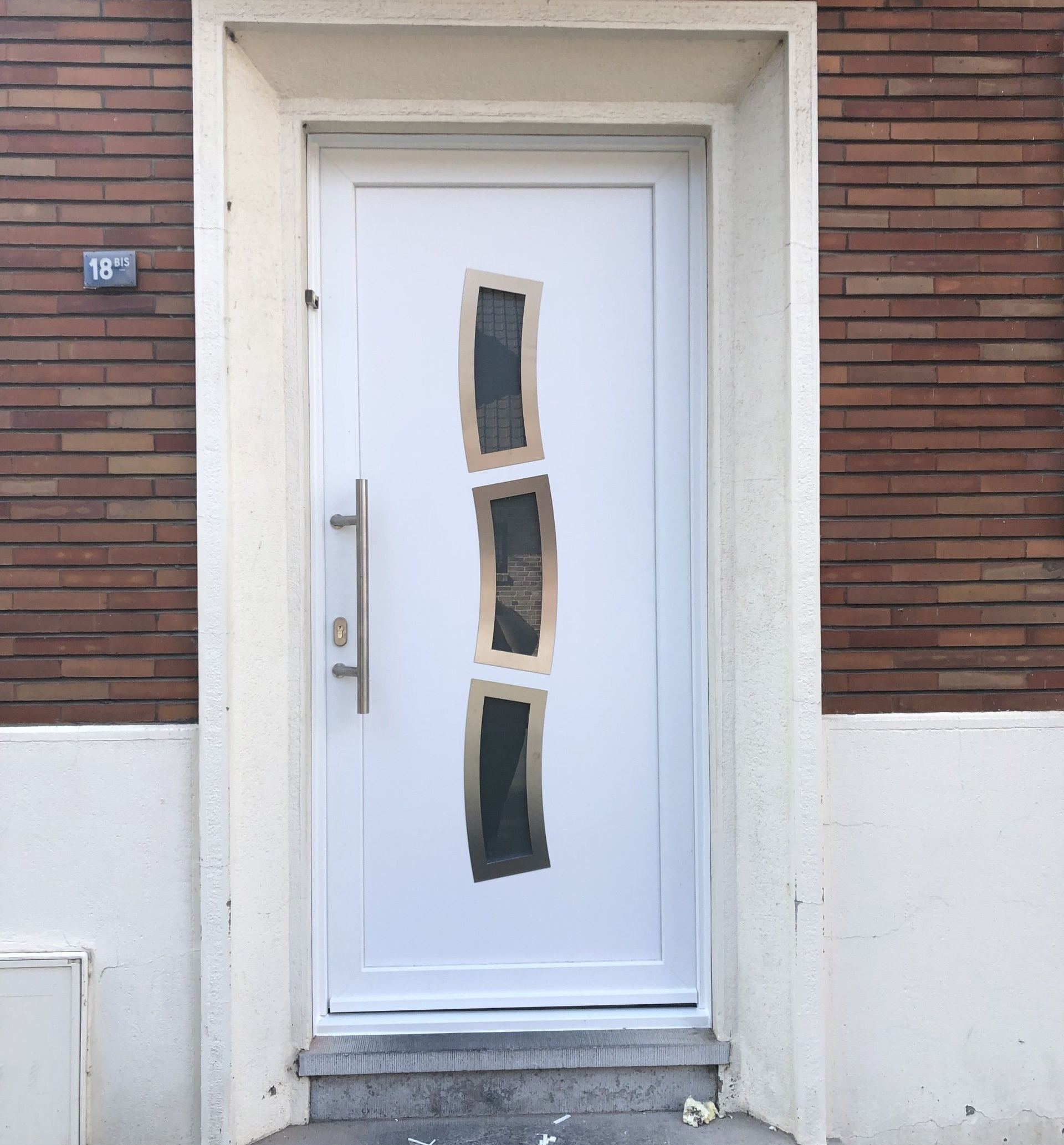 Vente porte d'entrée en PVC