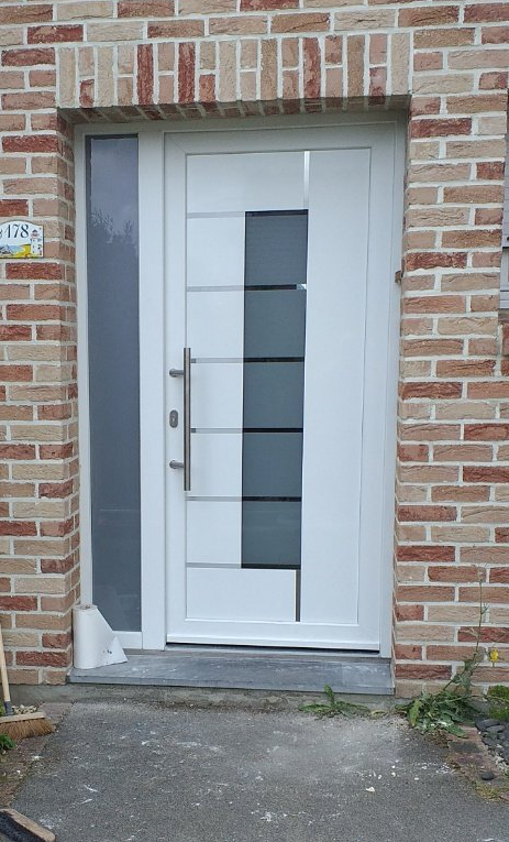 Vente porte d'entrée en PVC