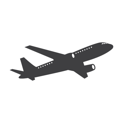Picto d'un avion représentant le navettes gares et aéroports