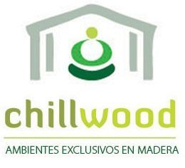 The logo for chillwood ambientes exclusivos en madera