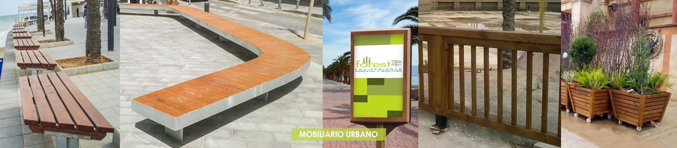Un collage de imágenes muestra un banco, un cartel y una valla.