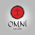 Logotipo de Omni Salud, que presenta un círculo rojo con un carácter chino y la palabra "Omni" encima de "Salud" en texto negro.