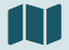 Un icono de libro azul sobre un fondo blanco.