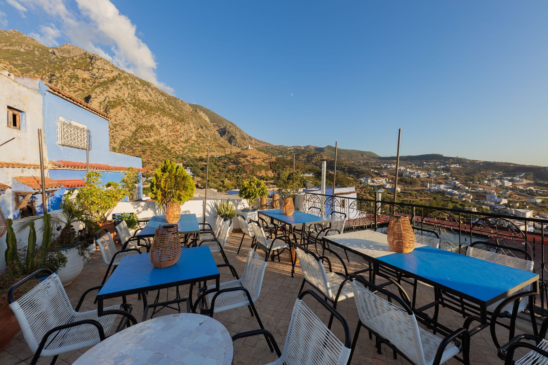  the terrace at Riad Nila Chefchaouen